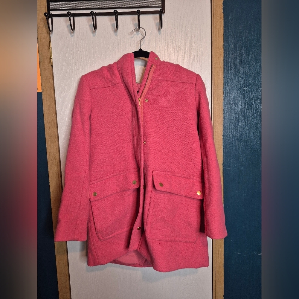 ☀️🌧J. Crew Pink Women's Jacket